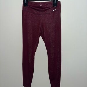 Maroon Nike Leggings